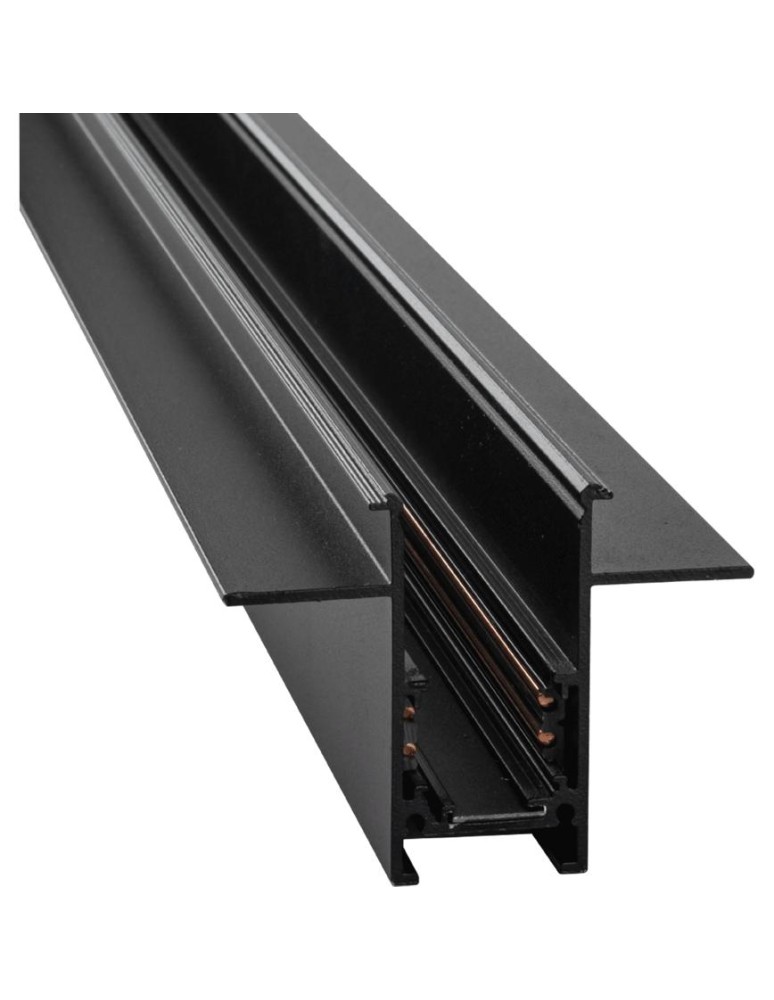 Magnetic rails - Shilo Komatsu 48V flush-mounted magnetic busbar - Black (1 m) 6501 - product kolory-swiatla.pl 1