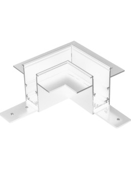 Shilo Łącznik L podtynkowy szynoprzewodu magnetycznego Komatsu 48V- Biały 6508