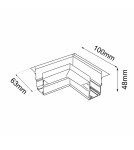 Accessories for magnetic busbars - Shilo Komatsu 48V- White 6508 flush-mounted magnetic busbar switch L - product 2