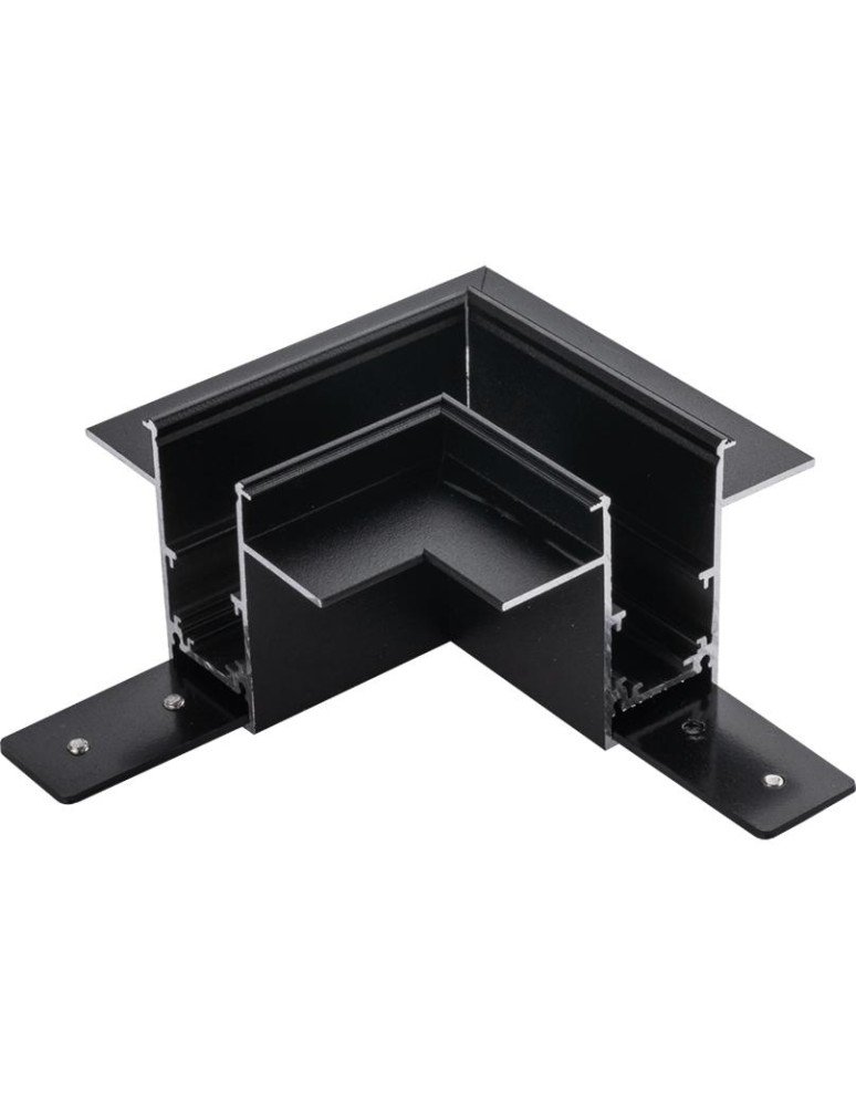 Accessories for magnetic busbars - Shilo L flush-mounted magnetic bus coupler Komatsu 48V - Black 6509 - product kolory-swiatla.pl 1