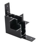 Accessories for magnetic busbars - Shilo L flush-mounted wall-to-ceiling switch for Komatsu 48V magnetic busbar - Black 6513 - product 1