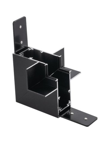 Shilo L flush-mounted wall-to-ceiling switch for Komatsu 48V magnetic busbar - Black 6513