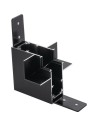 Shilo L flush-mounted wall-to-ceiling switch for Komatsu 48V magnetic busbar - Black 6513