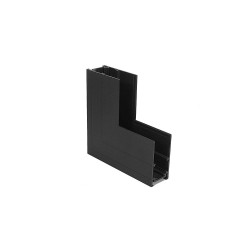 Shilo Łącznik L natynkowy ściana - sufit szynoprzewodu magnetycznego Komatsu 48V - Czarny 6521