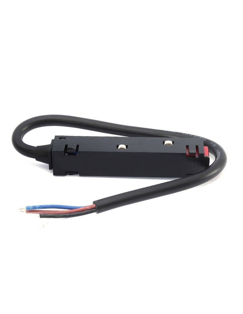 Accessories for magnetic busbars - Shilo Komatsu 48V magnetic busbar power supply end - Black 6526 - product kolory-swiatla.pl 1