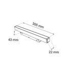 Magnetic rail lamps - Shilo Magnetic Spot Komatsu - Black (300 mm) 48V 12W 960lm 3000K 6540 - product 2