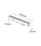 Magnetic rail lamps - Shilo Magnetic Spot Komatsu dot - Black (220 mm) 48V 12W 960lm 3000K 6560 - product 2