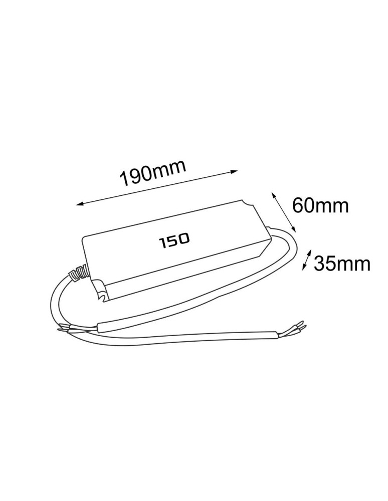 Accessories for magnetic busbars - Shilo Power supply 150W - (Komatsu system) 48V 6582 - product kolory-swiatla.pl 2