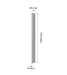 Magnetic rails - Shilo Magnetic surface-mounted busbar Komatsu Slim 48V - Black (1 m) 6040 - product 2