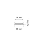 Magnetic rails - Shilo Magnetic surface-mounted busbar Komatsu Slim 48V - Black (2 m) 6041 - product 2