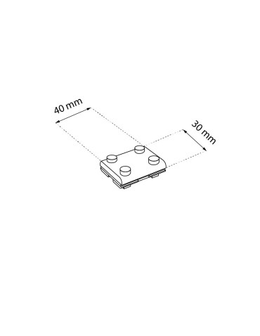 Shilo Komatsu Slim surface-mounted magnetic busbar straight switch - Black 6042 - product 2