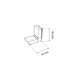 Accessories for magnetic busbars - Shilo Komatsu Slim wall-ceiling angle connector - Black 6044 - product 2