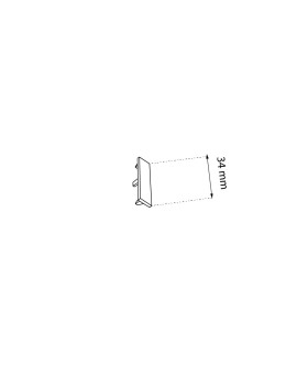 Shilo Zakończenie szynoprzewodu magnetycznego Komatsu Slim - Czarne 6046 - produkt 2