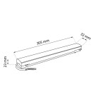 Accessories for magnetic busbars - Shilo Plug-in power supply 200W (Komatsu Slim system) - Black 6048 - product 2
