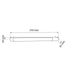 Magnetic rail lamps - Shilo Magnetic Spot Komatsu Slim - Black - 48V 12W 960lm (370mm) 3000K 6049 - product 2