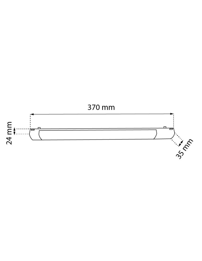 Magnetic rail lamps - Shilo Magnetic Spot Komatsu Slim - Black - 48V 12W 960lm (370mm) 3000K 6049 - product kolory-swiatla.pl 2