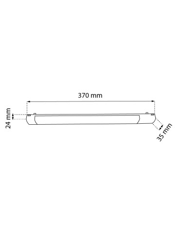 Shilo Spot magnetyczny Komatsu Slim - Czarny - 48V 12W 960lm (370 mm) 4000K 6050 - produkt 2