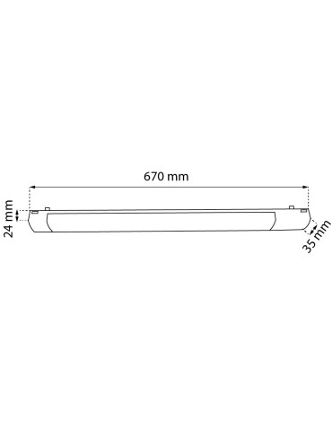 Shilo Magnetic Spot Komatsu Slim - Black - 48V 24W 1920lm (670mm) 4000K 6052. - product 2