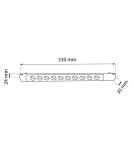 Magnetic rail lamps - Shilo Magnetic Spot Komatsu Slim dot - Black - 48V 10W 800lm (330mm) 4000K 6054 - product 2