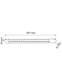 Shilo Magnetic Spot Komatsu Slim dot - Black - 48V 20W 1600lm (600mm) 3000K 6055. - product 2