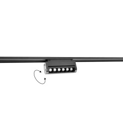 Shilo Spot magnetyczny Komatsu Slim dot move - Czarny - 48V 6W 480lm (128 mm) 3000K 6057