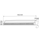 Magnetic rail lamps - Shilo Magnetic spot Komatsu Slim dot move - Black - 48V 24W 1920lm (452mm) 4000K 6062 - product 2