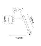 Wall lamps - Shilo Wall lamp Kosame K2 - Black (180 mm) 4053 - product 2