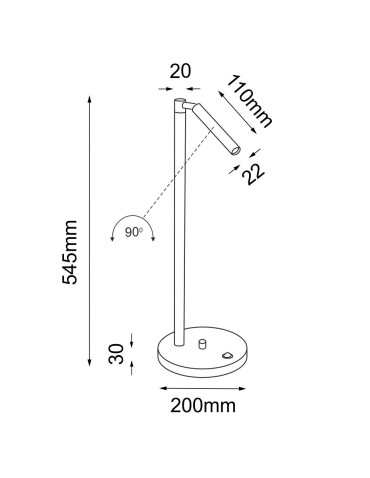 Shilo Kosame G Table Lamp - Gold (545 mm) 2037 - product 2