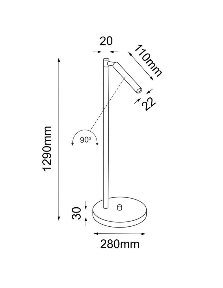 Floor lamps - Shilo Kosame F floor lamp - Gold (1290 mm) 2038 - product kolory-swiatla.pl 2