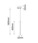 Lamps for 3-phase busbars - Shilo Spot Kosame T - Black - Rail 3F 230V (600 mm) 7958 - product 2