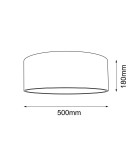 Round ceiling lamps - Shilo Plafond Lamego 50 - Black (180 mm) 1084 - product 2