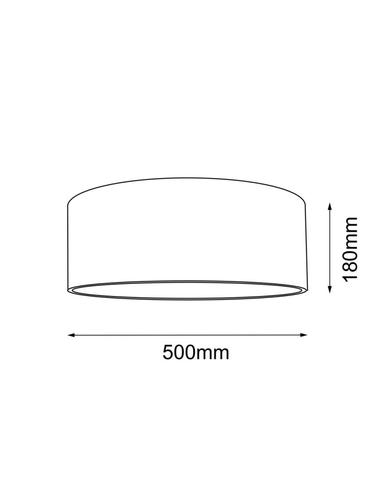 Round ceiling lamps - Shilo Plafond Lamego 50 - Black (180 mm) 1084 - product kolory-swiatla.pl 2