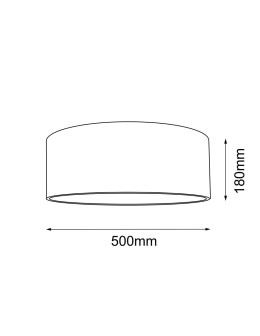 Shilo Plafon Lamego 50 - Jutowy (180 mm) 1088 - produkt 2