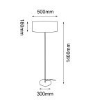 Floor lamps - Shilo Floor Lamp Lamego F Wide - Gray (1400 mm) 2018 - product 2