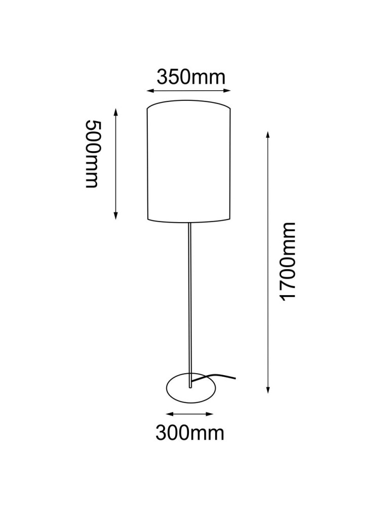 Floor lamps - Shilo Lamego F Narrow Floor Lamp - Jute (1700 mm) 2025 - product kolory-swiatla.pl 2