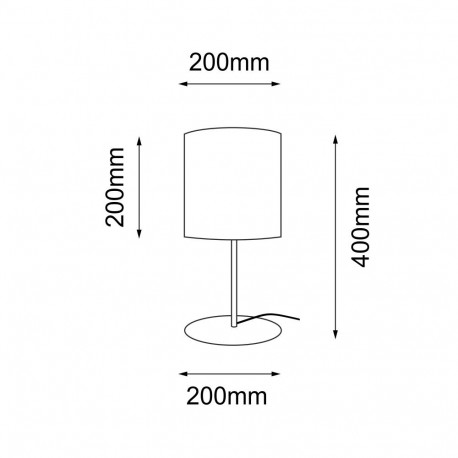 Shilo Lampa stołowa Lamego G - Czarna (400 mm) 2026