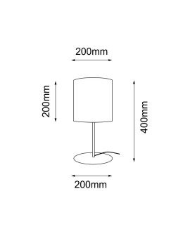 Shilo Lampa stołowa Lamego G - Czarna (400 mm) 2026 - produkt 2