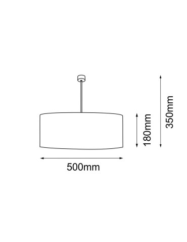 Shilo Lamego O Z Pendant Lamp - Beige (500 mm) 5187 - product 2