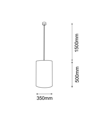 Shilo Lampa wisząca Lamego I Z - Czarna (350 mm) 5189 - produkt 2