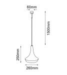 Pendant lamps - Shilo Pendant lamp Mahaka 1 - Black (260 mm) 5172 - product 2