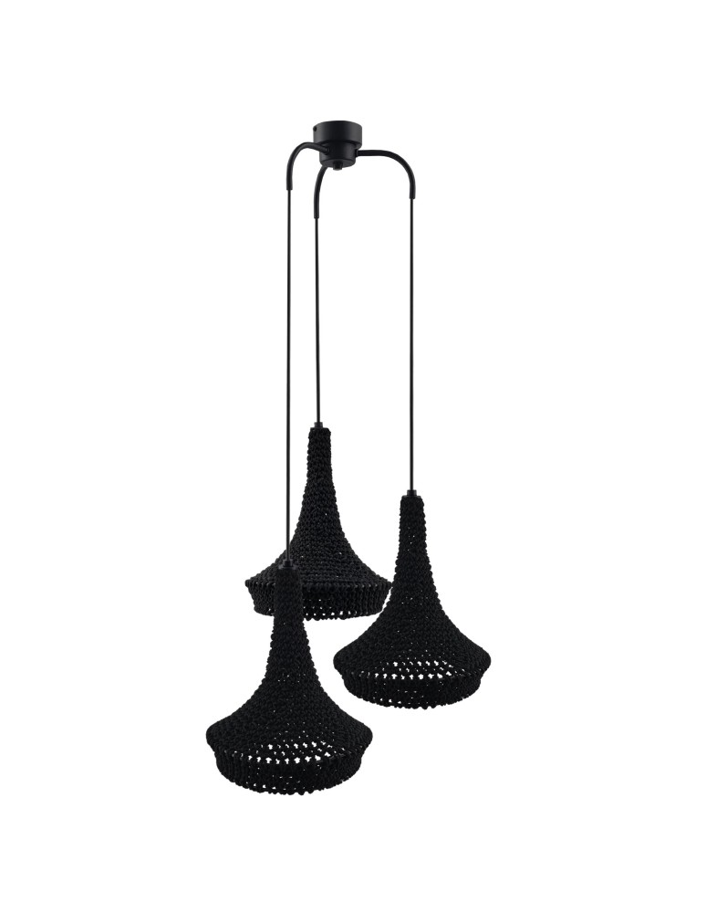 Pendant lamps - Shilo Pendant lamp Mahaka 3 - Black (500 mm) 5174 - product kolory-swiatla.pl 1