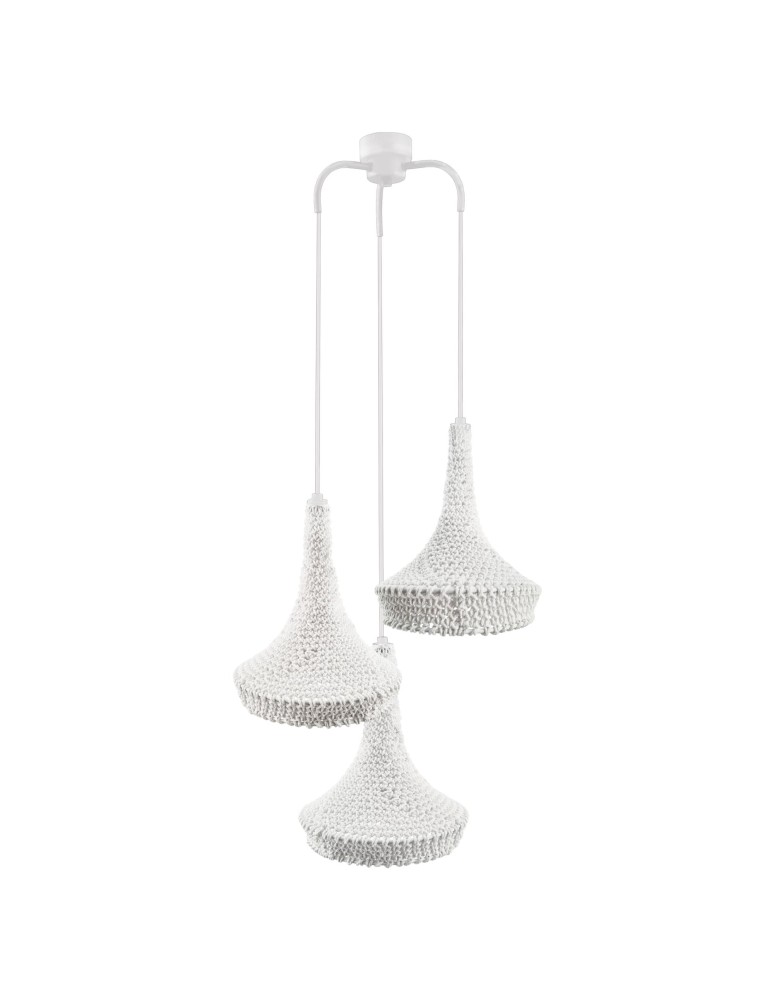 Pendant lamps - Shilo Pendant lamp Mahaka 3 - White (500 mm) 5177 - product kolory-swiatla.pl 1