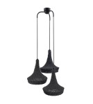 Shilo Lampa wisząca Mahaka 3 - Szara (500 mm) 5183