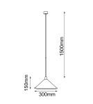 Pendant lamps - Shilo Merto 1 Pendant Lamp - Black (300 mm) 5065 - product 2