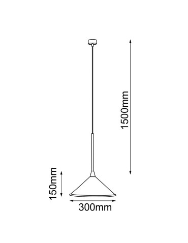 Shilo Merto 1 Pendant Lamp - Black (300 mm) 5065 - product 2