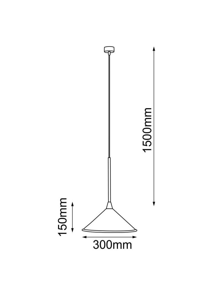 Pendant lamps - Shilo Merto 1 Pendant Lamp - Black (300 mm) 5065 - product kolory-swiatla.pl 2