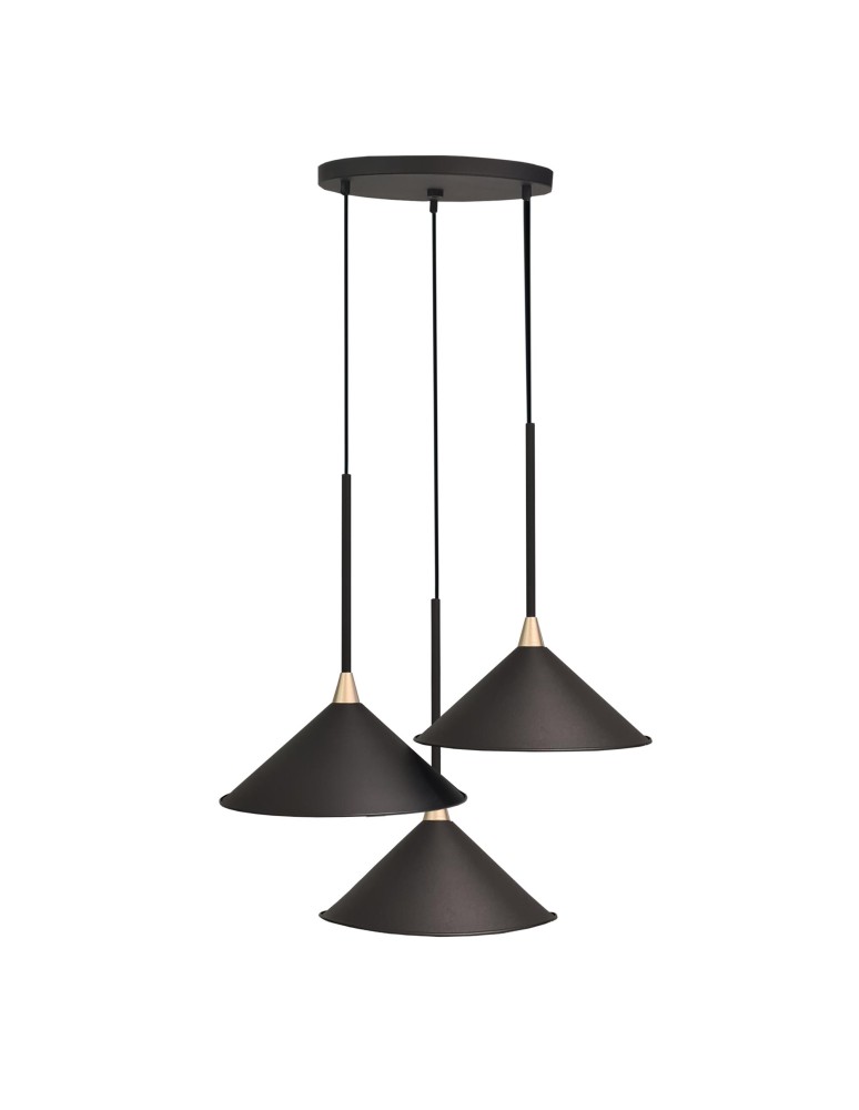 Pendant lamps - Shilo Merto 3 Pendant Lamp - Black (320 mm) 5066 - product kolory-swiatla.pl 1