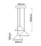 Pendant lamps - Shilo Merto 3 Pendant Lamp - Black (320 mm) 5066 - product 2