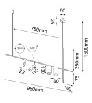 Pendant lamps over the island - Shilo Namasu Pendant Lamp - Black 7926 - product 2