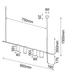 Pendant lamps over the island - Shilo Namasu Pendant Lamp - Black 7928 - product 2